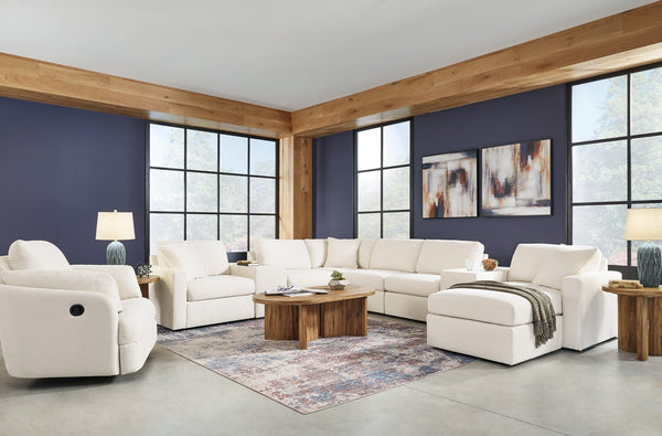 Pillar Oyster Peak 6-Piece Sectional With Recliner
