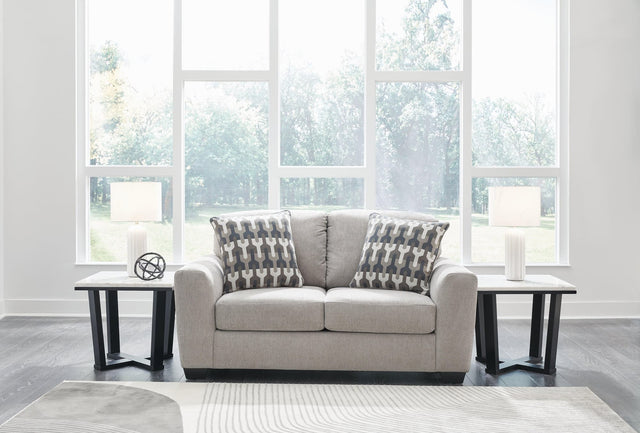 Avenal Park Flannel Chenille Loveseat