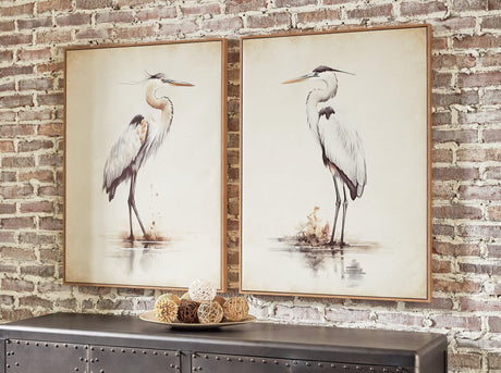 Aubinell Beige Wall Art (Set of 2)