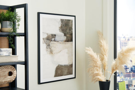 Aldricton Brown White Wall Art