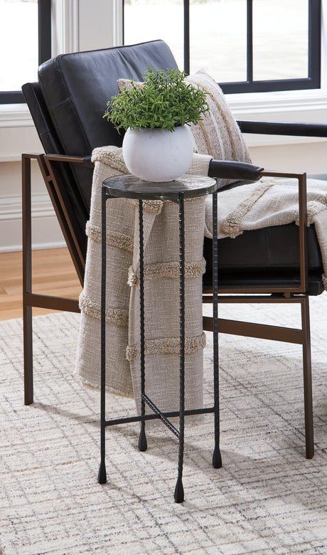 Newgoren Clear Black Accent Table