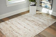 Kasney Cream Brown Medium Rug