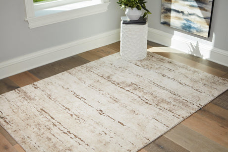 Kasney Cream Brown Medium Rug