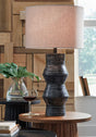 Kerbert Distressed Black 2-Piece Table Lamp Set