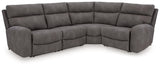 Next-Gen Durapella Slate 4-Piece Power Reclining Sectional