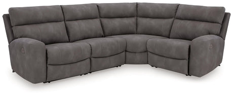 Next-Gen Durapella Slate 4-Piece Power Reclining Sectional