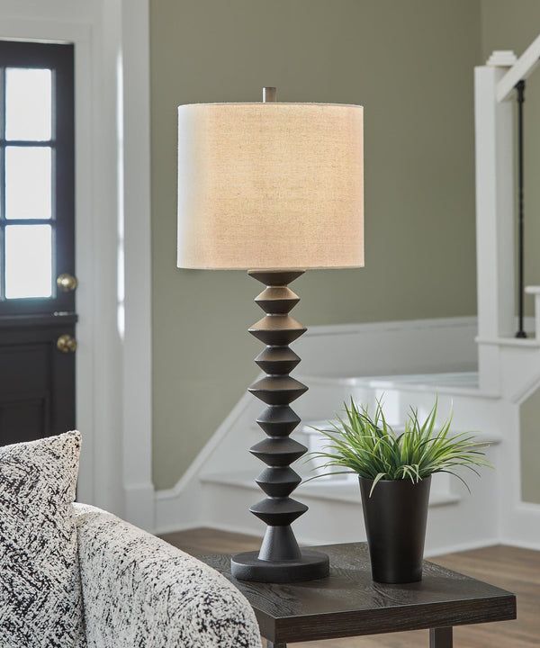 Luanndon Black 2-Piece Table Lamp Set