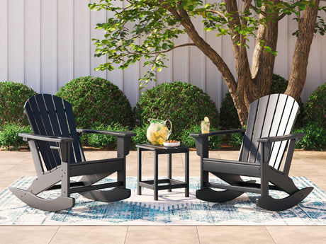 Sundown Black Treasure 2 Outdoor Chairs with End Table