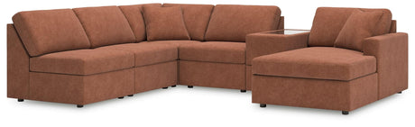 Modmax Spice Nuvella® 6-Piece Sectional with Chaise