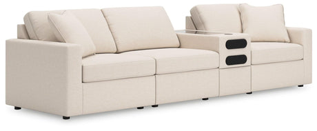 Modmax Oyster Nuvella® 4-Piece Sectional