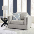 Evansley Pewter Nuvella® Oversized Chair