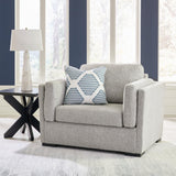 Evansley Pewter Nuvella® Oversized Chair