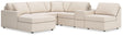 Modmax Oyster Nuvella® 6-Piece Sectional with Chaise