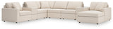 Modmax Oyster Nuvella® 8-Piece Sectional with Chaise