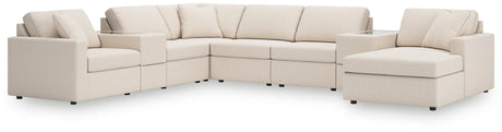 Modmax Oyster Nuvella® 8-Piece Sectional with Chaise
