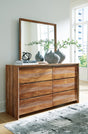 Dressonni Brown Dresser and Mirror