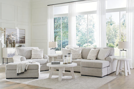 Eastonbridge Shadow Sofa Chaise, Chair, and Ottoman
