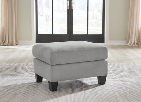 Adlai Shadow Chenille Ottoman