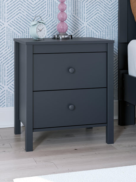 Simmenfort Navy Blue Nightstand