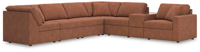 Modmax Spice Performance Fabric,Next-Gen Nuvella™ 7-Piece Sectional