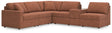 Modmax Spice Performance Fabric,Next-Gen Nuvella™ 6-Piece Sectional