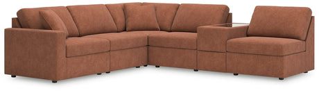 Modmax Spice Performance Fabric,Next-Gen Nuvella™ 6-Piece Sectional