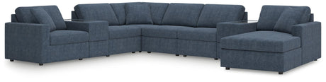 Modmax Ink Performance Fabric,Next-Gen Nuvella™ 8-Piece Sectional with Chaise