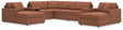 Modmax Spice Performance Fabric,Next-Gen Nuvella™ 8-Piece Sectional with Chaise