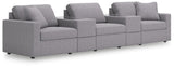 Modmax Granite Performance Fabric,Next-Gen Nuvella™ 5-Piece Sectional