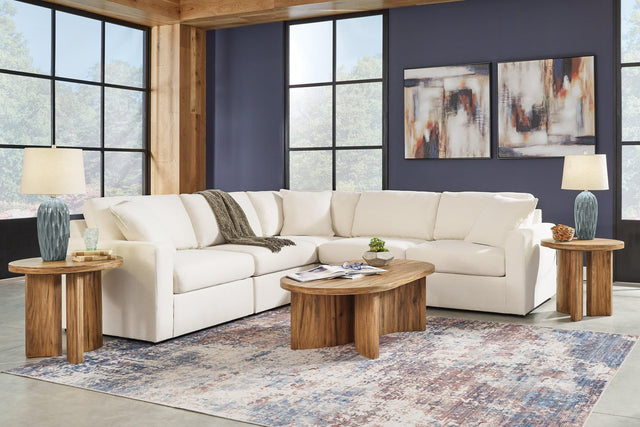 Modmax Oyster Performance Fabric,Next-Gen Nuvella™ 5-Piece Sectional