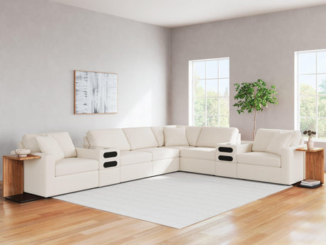 Modmax Oyster Performance Fabric,Next-Gen Nuvella™ 8-Piece Sectional