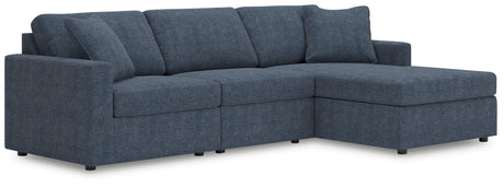 Modmax Ink Performance Fabric,Next-Gen Nuvella™ 3-Piece Sectional with Chaise