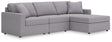 Modmax Granite Performance Fabric,Next-Gen Nuvella™ 3-Piece Sectional with Chaise