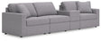 Modmax Granite Performance Fabric,Next-Gen Nuvella™ 4-Piece Sectional