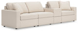 Modmax Oyster Performance Fabric,Next-Gen Nuvella™ 4-Piece Sectional