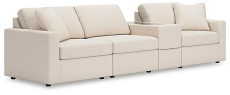 Modmax Oyster Performance Fabric,Next-Gen Nuvella™ 4-Piece Sectional