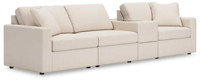 Modmax Oyster Performance Fabric,Next-Gen Nuvella™ 4-Piece Sectional