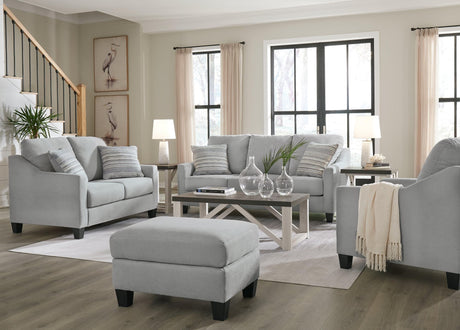 Adlai Shadow Sofa, Loveseat, Chair and Ottoman