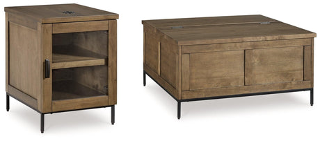 Torlanta Brown Coffee Table with 1 End Table