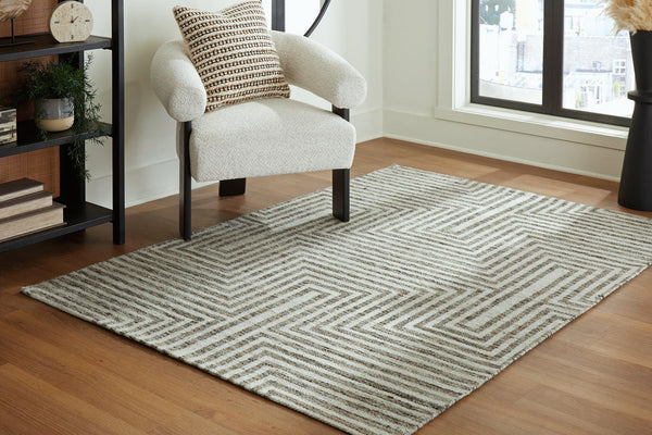 Jossen Ivory/Gray 5' x 7' Rug