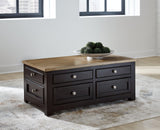 Drazmine Brown Lift-Top Coffee Table