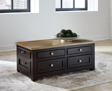 Drazmine Brown Lift-Top Coffee Table