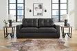 Barlin Mills Carbon Faux Leather Sofa