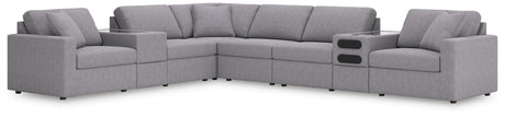 Modmax Granite Performance Fabric,Next-Gen Nuvella™ 8-Piece Sectional