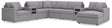 Modmax Granite Performance Fabric,Next-Gen Nuvella™ 8-Piece Sectional with Audio System and Chaise