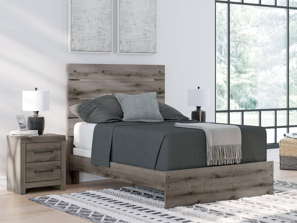 Graystorm Brown Gray Full Panel Bed