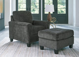 Erinslane Dusk Chair and Ottoman