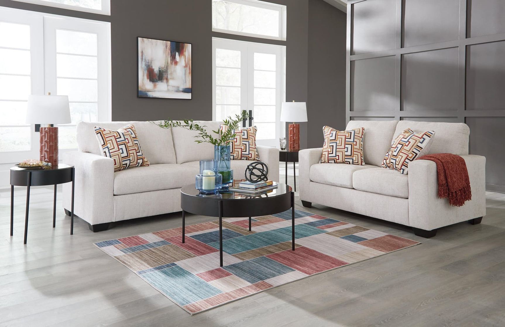 Aviemore Stone Sofa and Loveseat