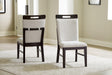Neymorton Light Gray/Brown Dining Chair