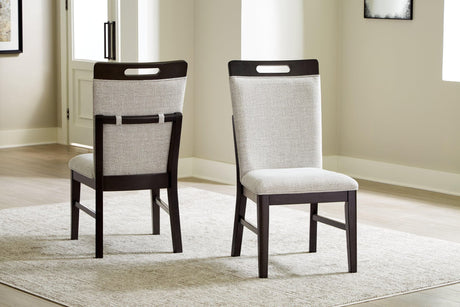 Neymorton Light Gray/Brown Dining Chair